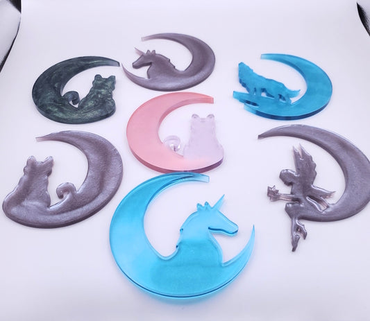 Moon and Silhouette Decor