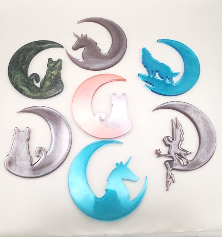 Moon and Silhouette Decor